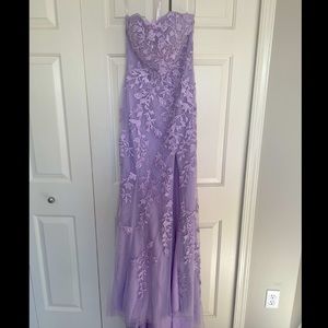 Sherri Hill Light Purple Lilac Formal Prom Dress